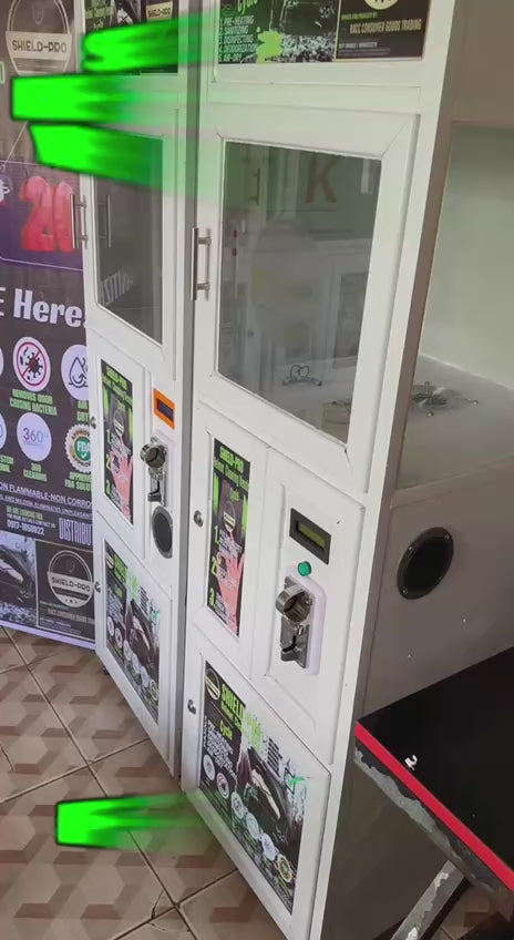 Shield-Pro Helmet Cleaning Vendo Machine Package